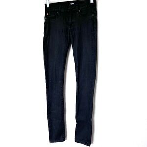 Hudson Black Denim Jeans Krista Super Skinny Size 25 Made in USA